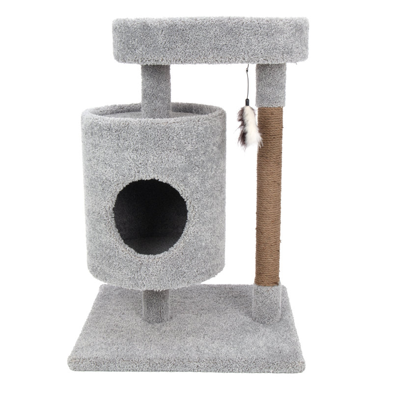 Arbre à chat 35 po H, Gris
