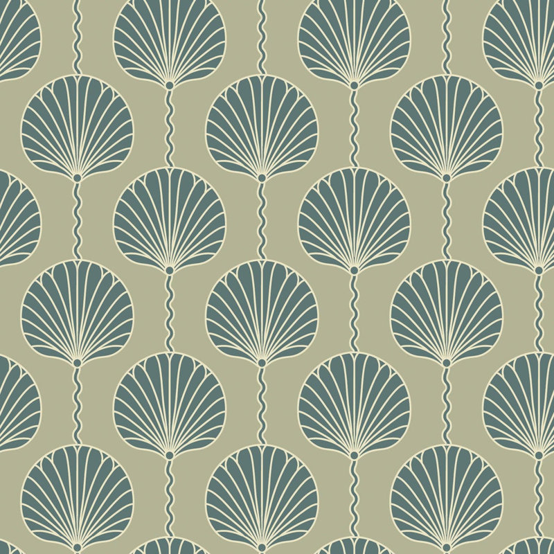 Papier peint Deco Lily - Brun clair