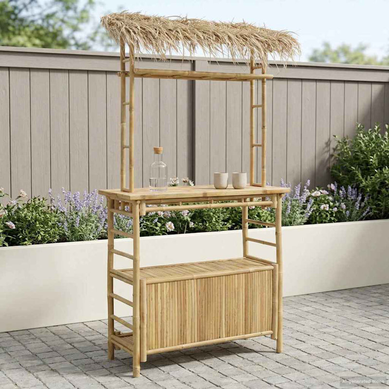 Rectangular Bamboo Outdoor , 110cm W 50cm D