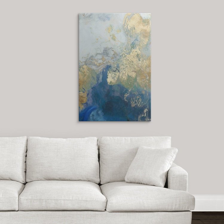 «Ocean Splash II», reproduction d'art, H 30 po x l 20 po x P 1,5 po, Toile