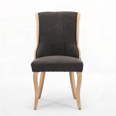 Upholstered Snow Velvet Dining Chairs