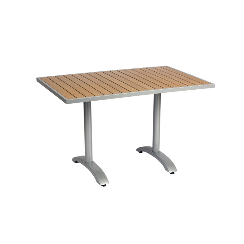 Table rectangulaire L 48 po x l 32 po Longport, Argent
