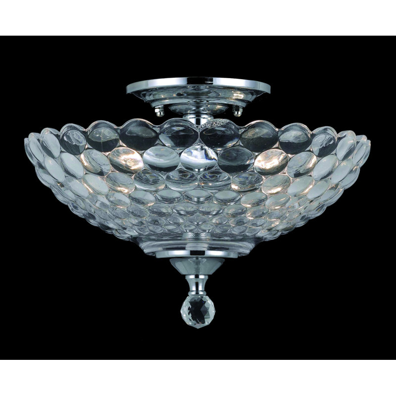 Hervey Glass Semi Flush Mount