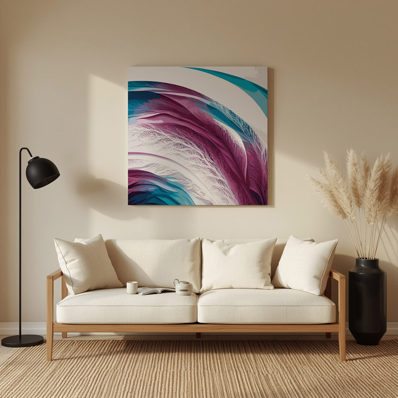 Gradient abstrait 17, art mural en métal beige