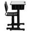 Adjustable Height Student Desk and Chair with Pedestal Frame