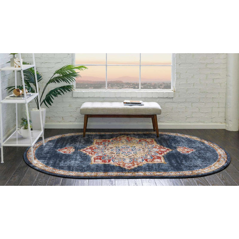Ulla Oriental Indoor Rug, Oval 7'11" x 10'