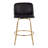 Lillymae Swivel Upholstered Counter Stool with Metal Frame