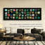 Art mural Mid-Century moderne en toile pour salon-145977505