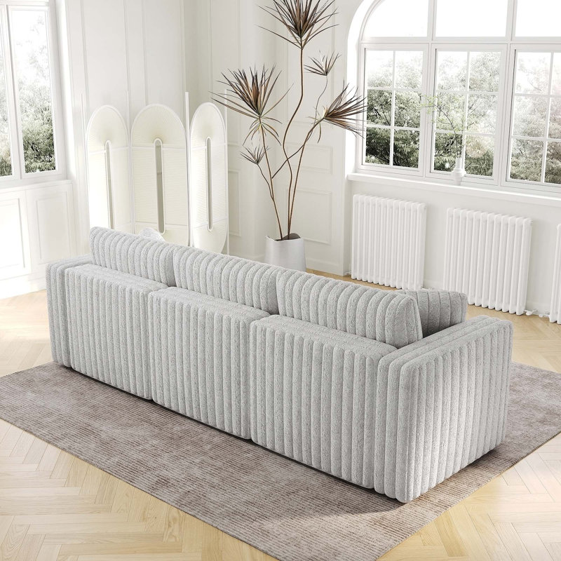 Comfortable 3-Person Modular Sofa with Practical Storage and Stylish Design