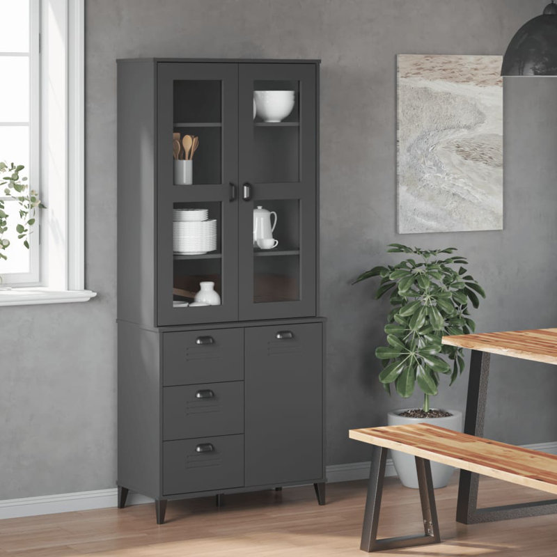 Akaia 80cm Sideboard, Anthracite Grey