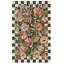 Ranunculus And Checks Rug-309249084