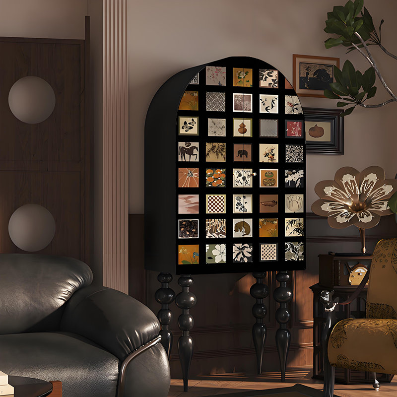 Armoire de rangement French French, Noir
