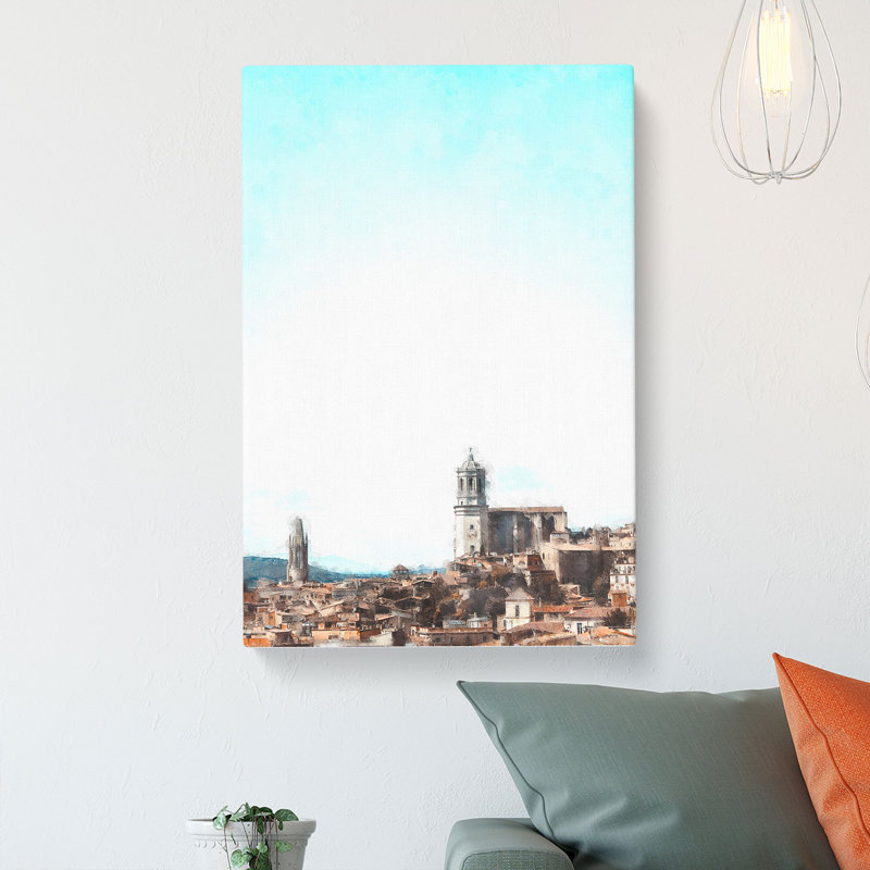 Girona In Spain - Wrapped Canvas, 60cm H x 40cm W x 3cm D