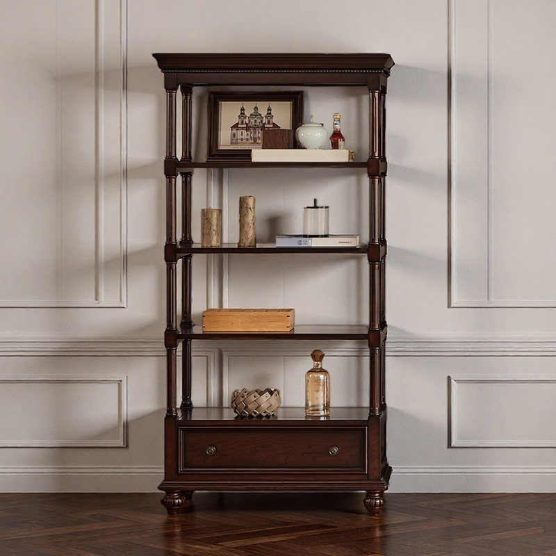 Bibliothèque de luxe classique de style américain