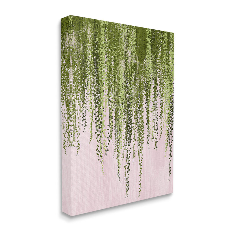 «Willow Leaves On Pink» par Grace Popp sur, H 48 po x l 36 po