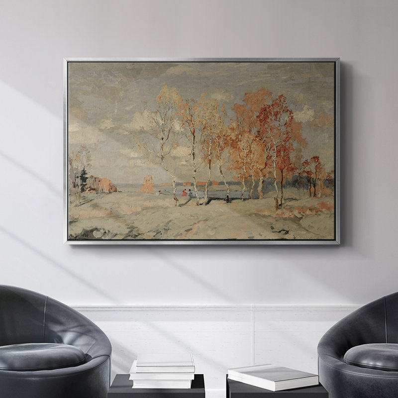 "Vintage Landscape-DCXVI" sur toile, Argent, H 25 po x l 37 po