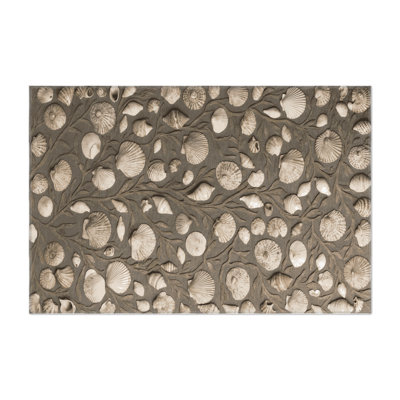 Tapis intérieur et extérieur gris Nature