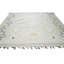 Tapis beige en laine tissé à plat à motif géométrique Contemporary-1872150535