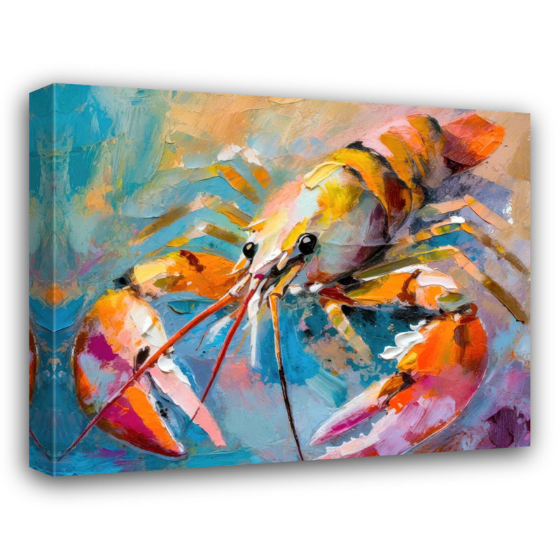 " Lobster " by Stephen Chambers, 20" H x 24" W x 1.5" D
