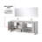 Lafarre Lafarre 80 in W x 20 in D Double Bath Vanity-113026770-113026767