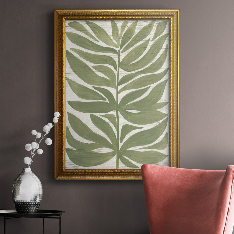 «Driftwood Palm Leaf II», reproduction d'art sur toile, L 16 po x H 20 po