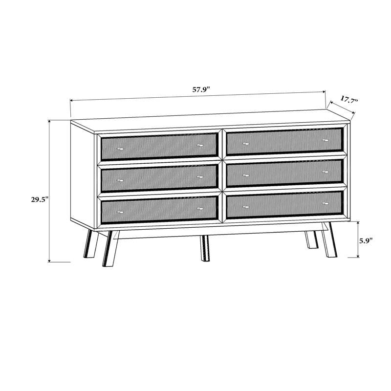 Gamay Zuzu 58" Dresser