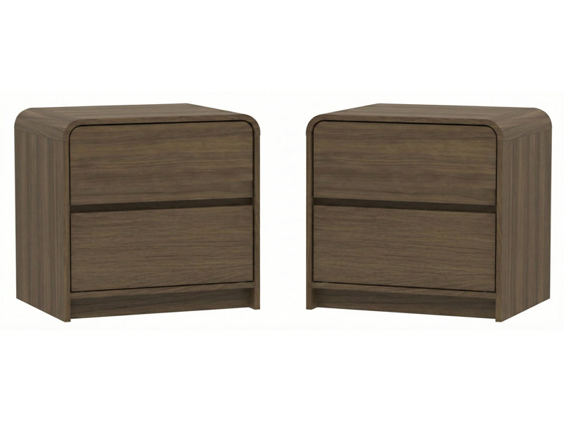Arden Modern 22" H 2 Drawer Nightstand Set Of 2