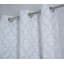 Jacquard texturé 84 po Paire de rideaux blancs (ensemble de 2)-192851304