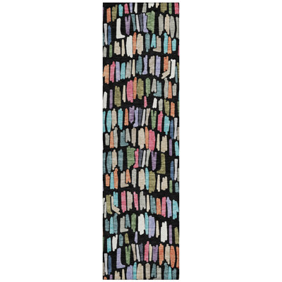 Machine Washable Indoor/Outdoor Karr ACN2377 Stripes Rug