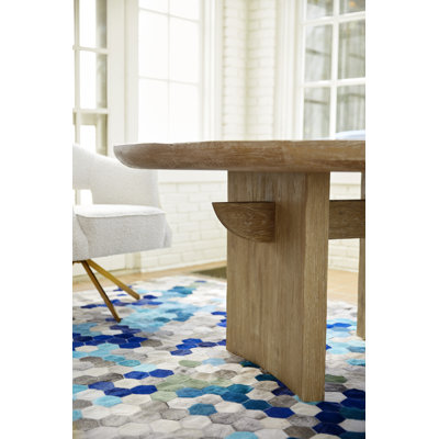 Angulo Cowhide Geometric Area Rug