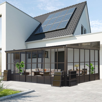 20 pi L 12 pi. D Solarium mural en aluminium