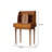 27.56"Retro brown solid wood storage dressing table