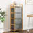 4 Fabric Drawer Bins Bamboo Storage Shelf with Removable Hamper Bags