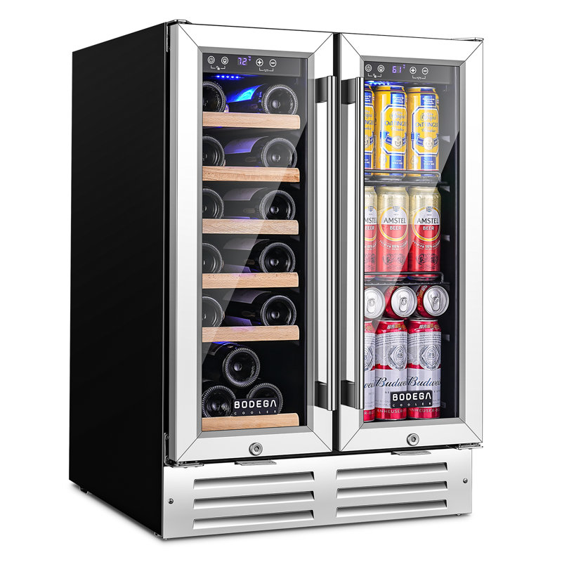 BODEGA 57 Cans (12 oz.) Freestanding Beverage Refrigerator with Wine Storage with Smart APP Control