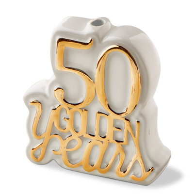 Porte-bougie 50 ans Golden