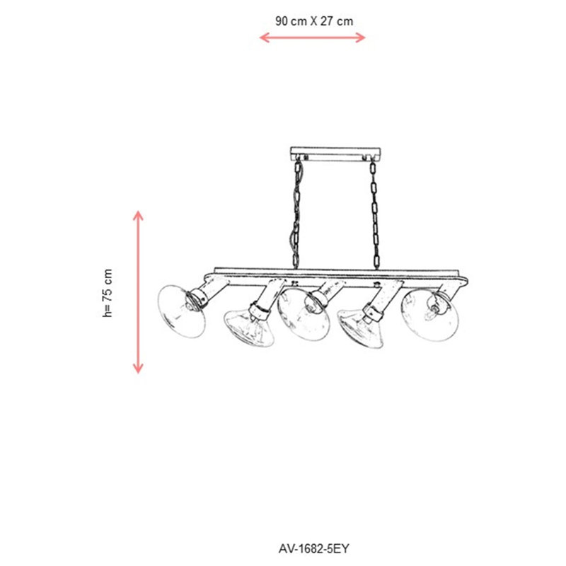 5 - Light Kitchen Island Pendant