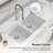 33'' L Double Bowl Quartz Kitchen Sink-100970252