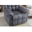 Light Grey Classic Manual Recliner With Soft Padded Headrest And Armrest-2019656872