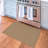 Machine Washable Cotton Area Rug with Non-Slip Backing， Tan/Brown-1340317807