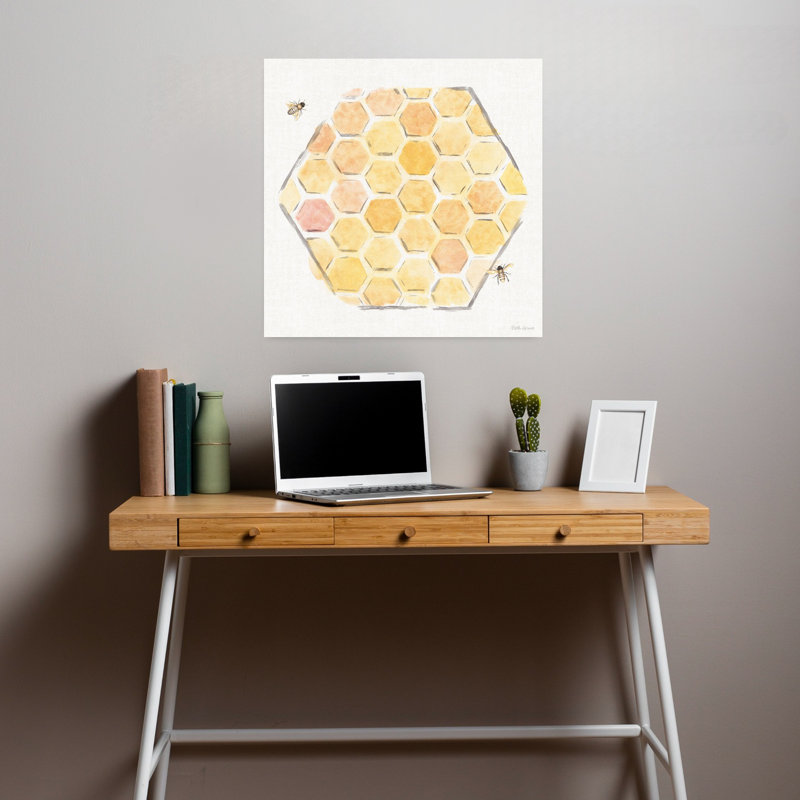 Art Garden Sweet Honey Vii avec abeilles, H 18 po x l 18 po