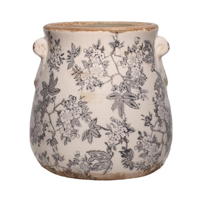 Rustic Farmhouse Ceramic Plant Pot