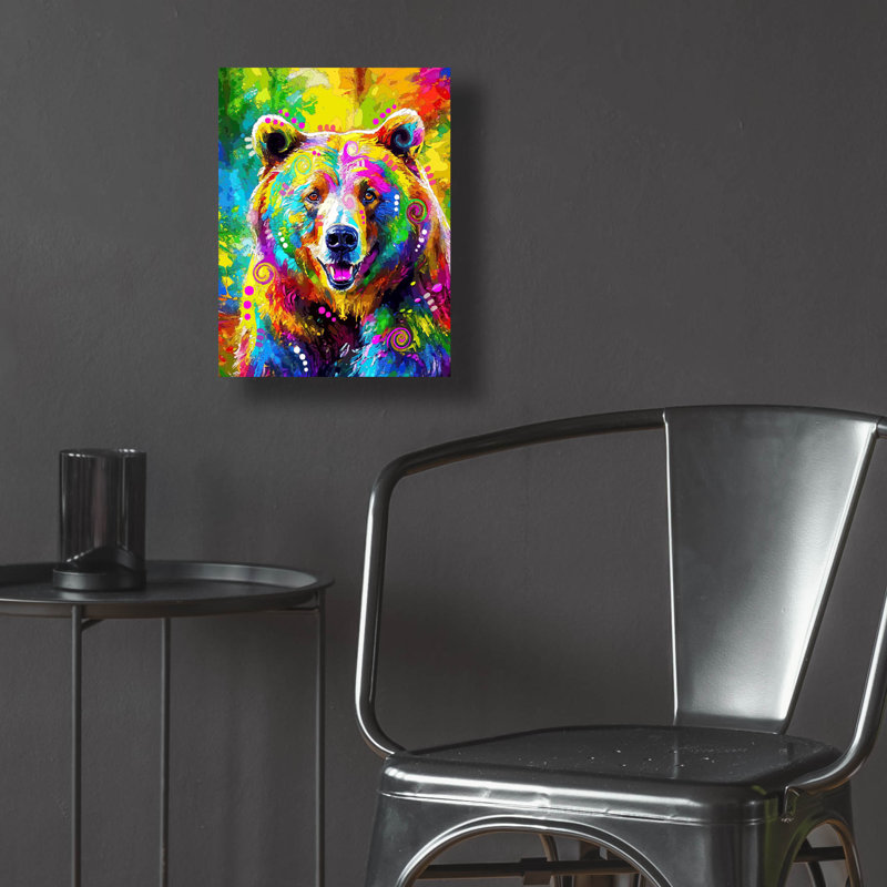 «The Majestic Grizzly» par Dean Russo, H 16 po x l 12 po x P 0,13 po