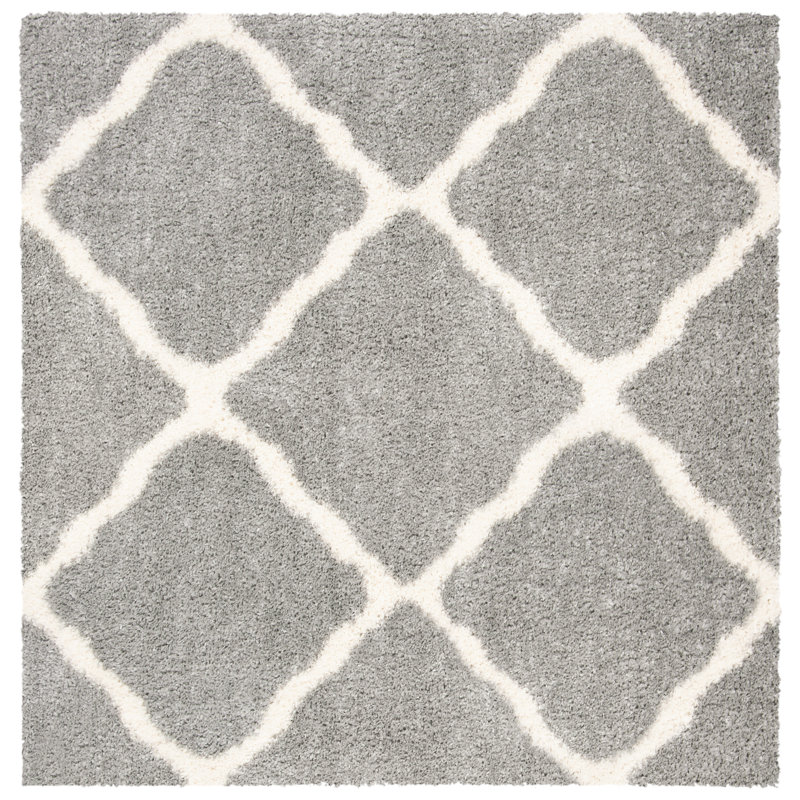 Lamoreaux Shag Performance Geometric Rug, Square 4'