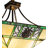 Foxborough 4 - Light Antique Copper Geometric Pendant