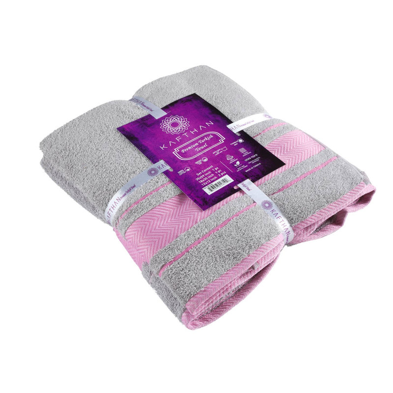Serviettes de bain Kafthan, Gris clair