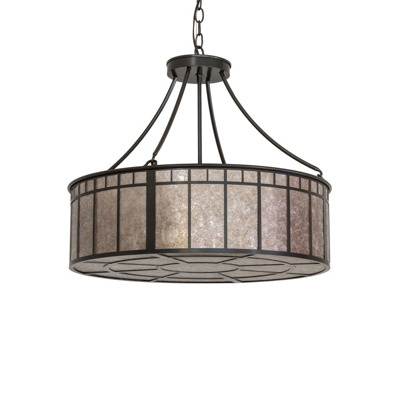 24" Wide Glendale Mission Inverted Pendant