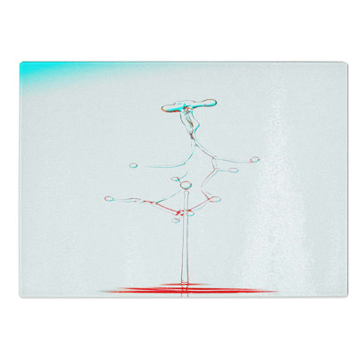 Glass Making A Splash in Abstract Chopping Board