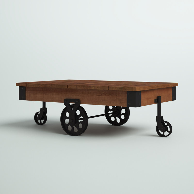 Zona Solid Wood Top Coffee Table | Modern Farmhouse