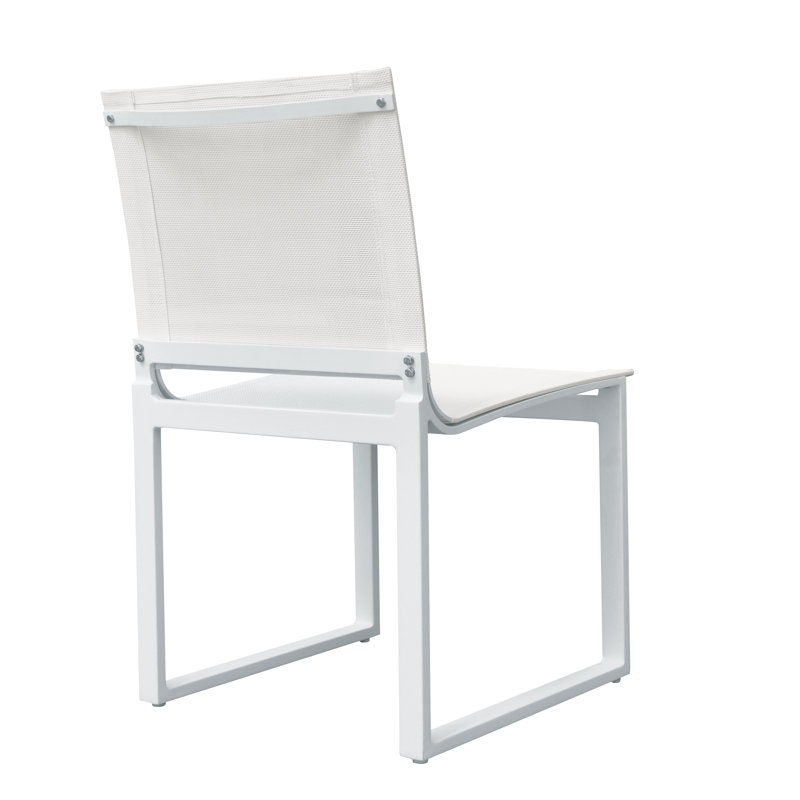 Chaise de patio Bringle, Blanc