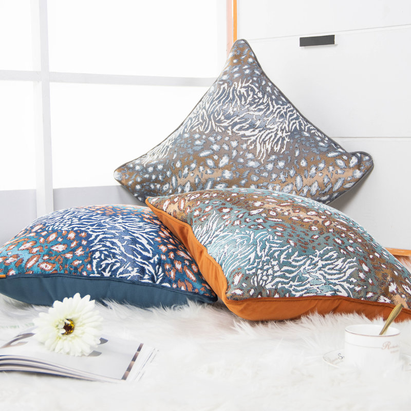 Housse de coussin décoratif pour l'extérieur, Bleu